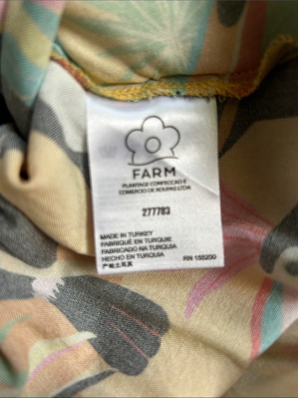 FARM Rio Multicolor Toucan Wrap Blouse - Picture 4 of 5